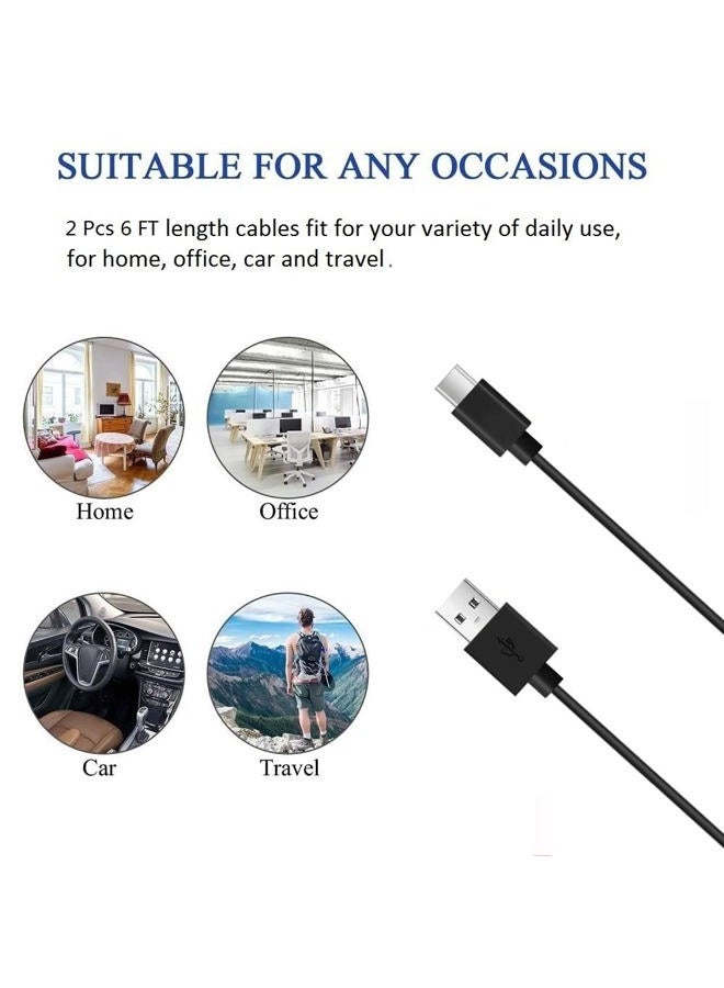 MYFON USB A to USB C Cable, USB Type C, 2 Pack [3FT, 3FT], Fast Charging, High Speed Data Transfer, for iPhone 16 15, Pro, Plus, Pro Max, Samsung Galaxy S25 S24 S23, Moto G and More, Trustable - Image 3